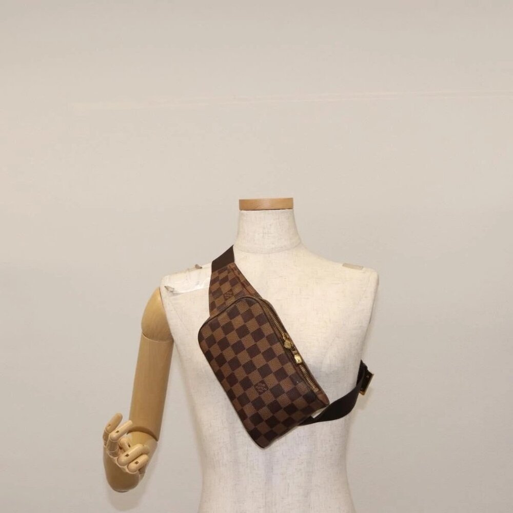 LOUIS VUITTON Damier Ebene Geronimos Shoulder Bag N51994 LV Auth yk19692